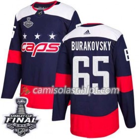 Camisola Washington Capitals Andre Burakovsky 65 2018 Stanley Cup Final Patch Adidas Stadium Series Authentic - Homem